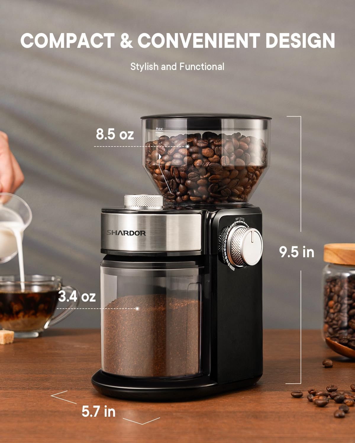 Thumbnail 5 de SHARDOR Electric Burr Grinder 14-Cup