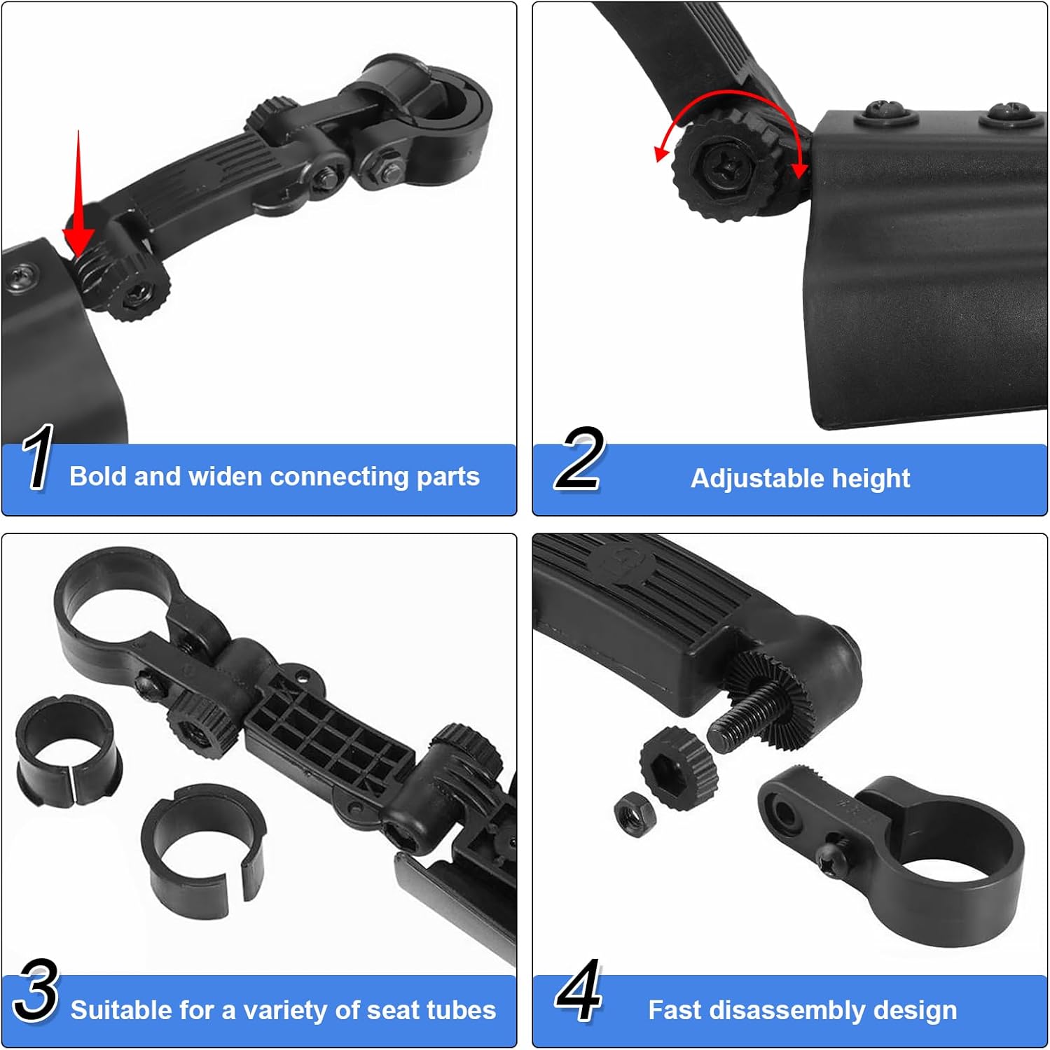Detalle de Ledeak Bike Mudguard Set for 20 to 26 inch wheels