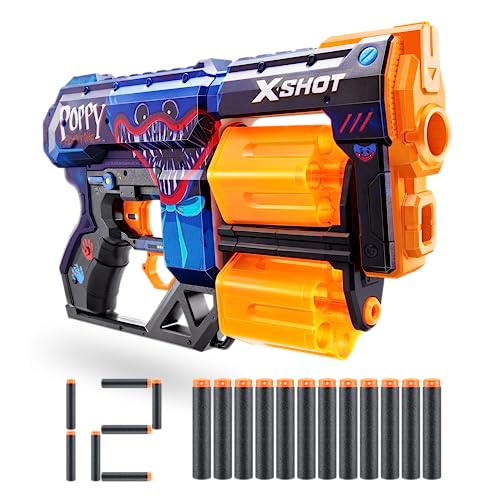 Detalle de ZURU XShot X-Shot Skins Dread Poppy Playtime, 12 dardos