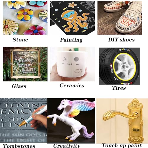 Thumbnail 4 de Stylos acryliques dorés pour pierres tombales ⚙️