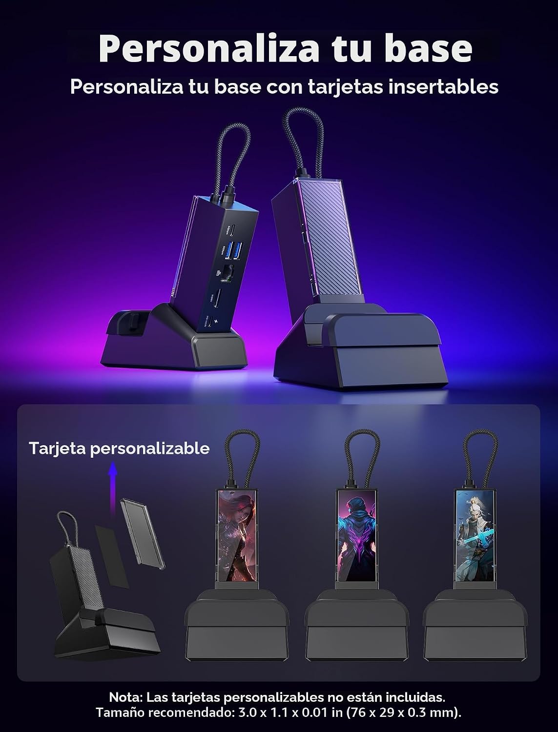 Thumbnail 5 de JSAUX HB0609 Docking Station 6 en 1 para ROG Ally X (2025) y más dispositivos