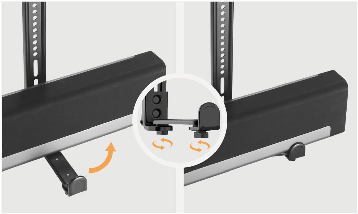 Thumbnail 5 de Maclean MC-914 Universal Soundbar-Halterung bis 15 kg (Montage unter oder über dem TV)