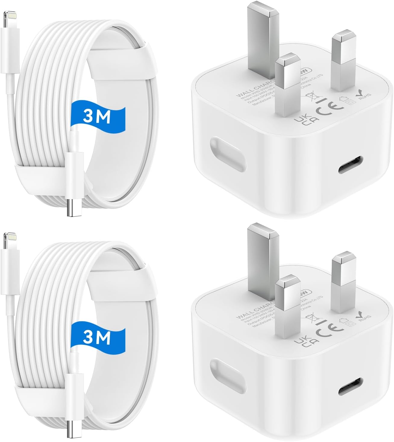 Detalle de iPhone fast charging cable 20W