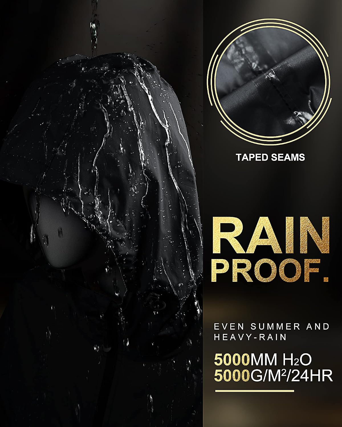 Detalle 2 de 33,000ft Damen Regenjacke, wasserdicht