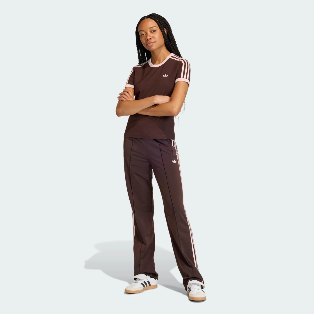 Thumbnail 2 de Camiseta 3 Stripes Slim de Adidas (color Marrón) – ajuste y estilo para el día a día