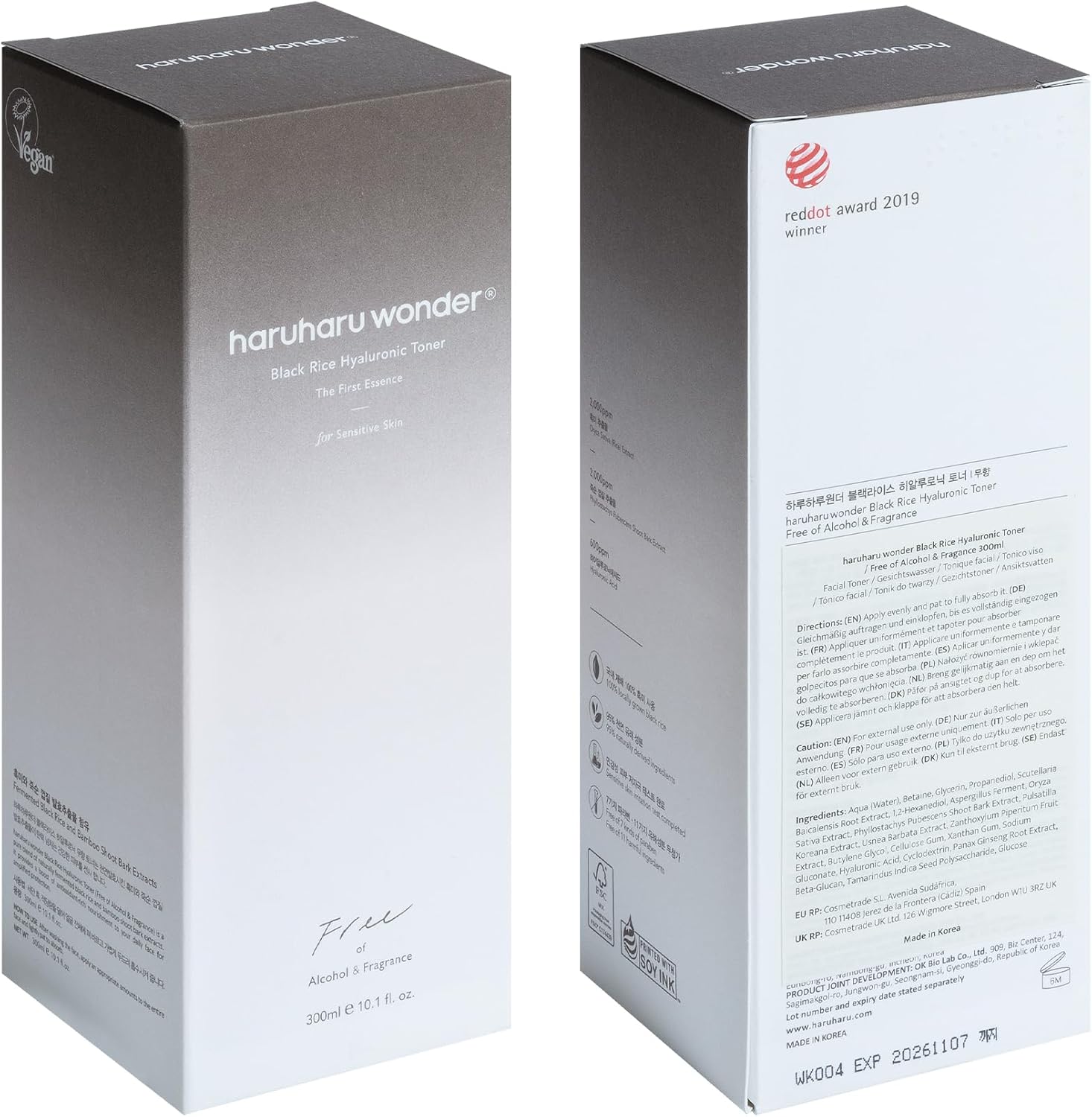 Thumbnail 6 de Haruharu Wonder Black Rice Hyaluronic Toner – Toner hydratant sans parfum, 300 ml