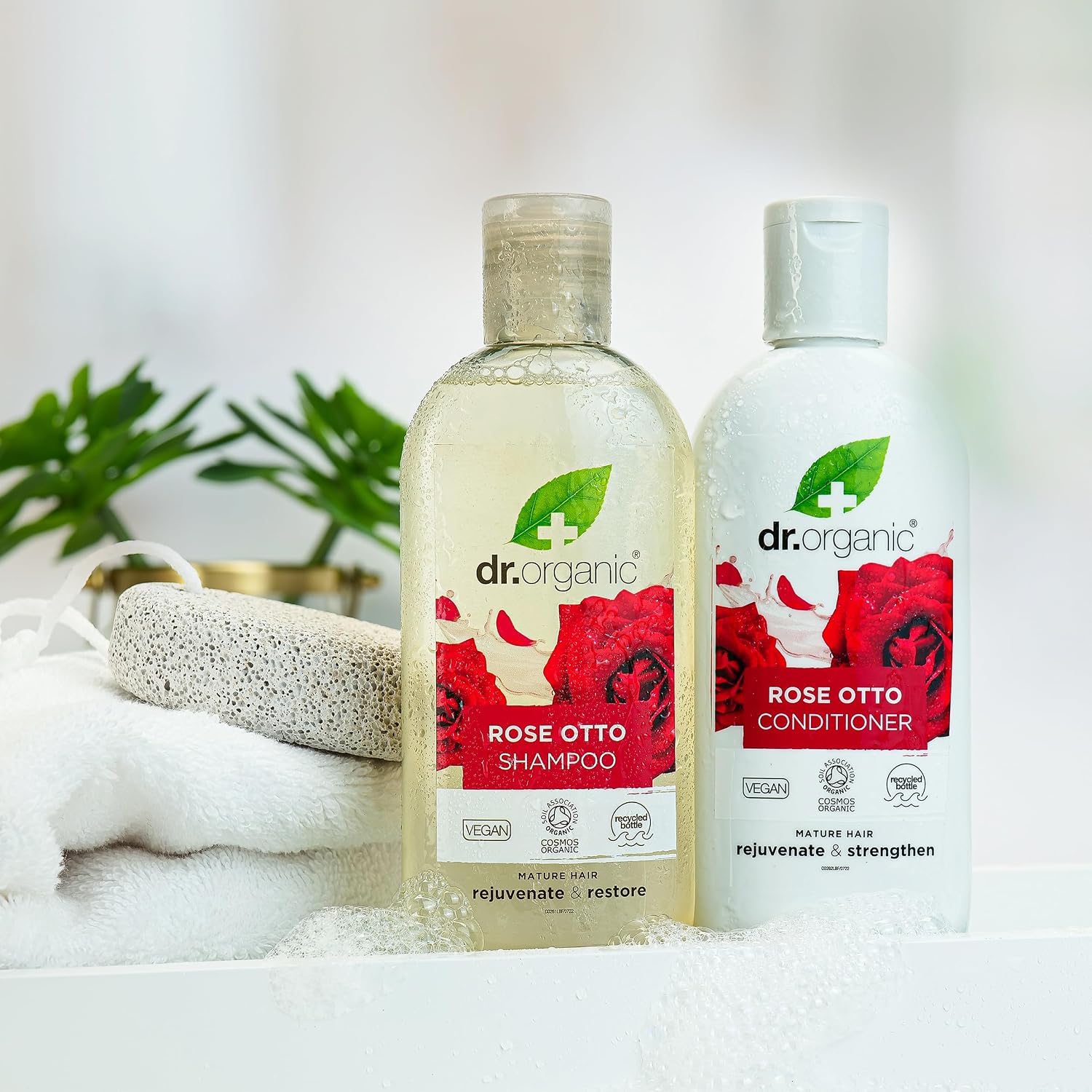 Thumbnail 6 de Dr. Organic Rosa de Otto-balsam för torrt hår med rosdoft