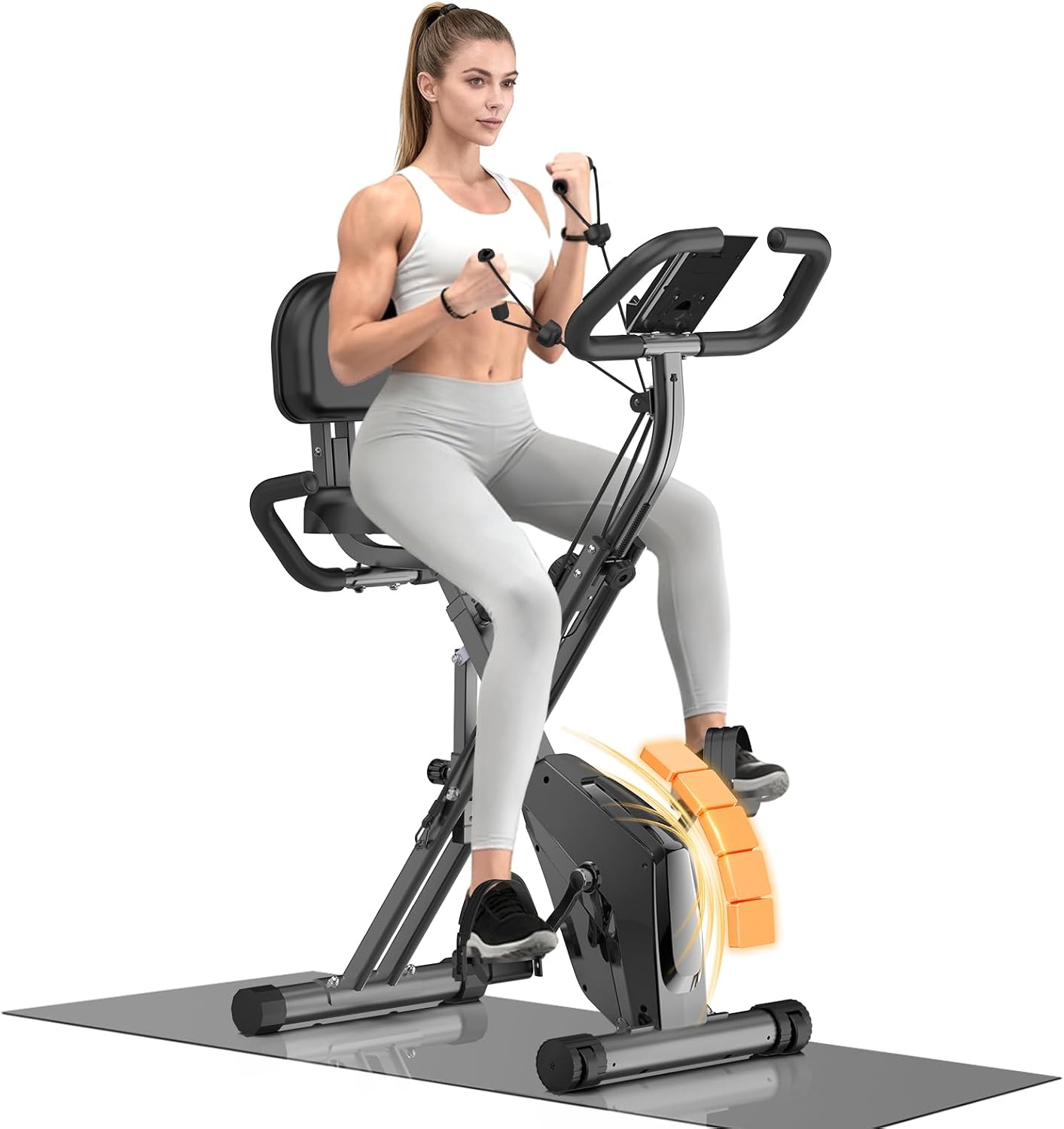 Detalle de Botifly Bicicleta estática plegable 4 en 1 16 niveles