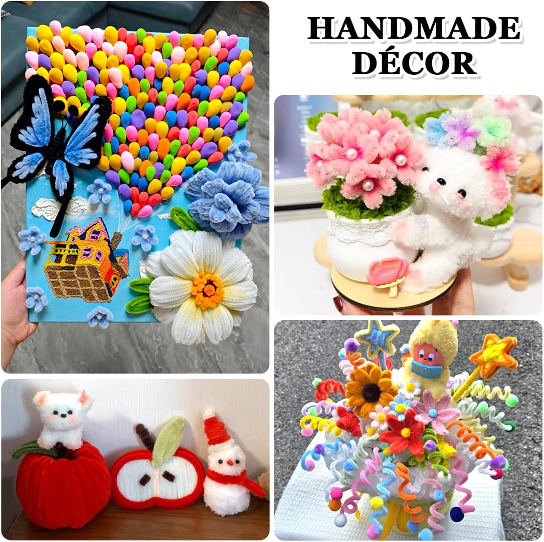 Thumbnail 3 de Bundooraking 200pcs Pipe Cleaners Craft Supplies 🎨
