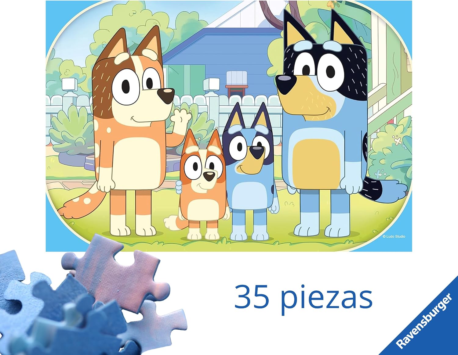Detalle 2 de Ravensburger Puzzle Bluey 35 piezas 26 x 28 cm