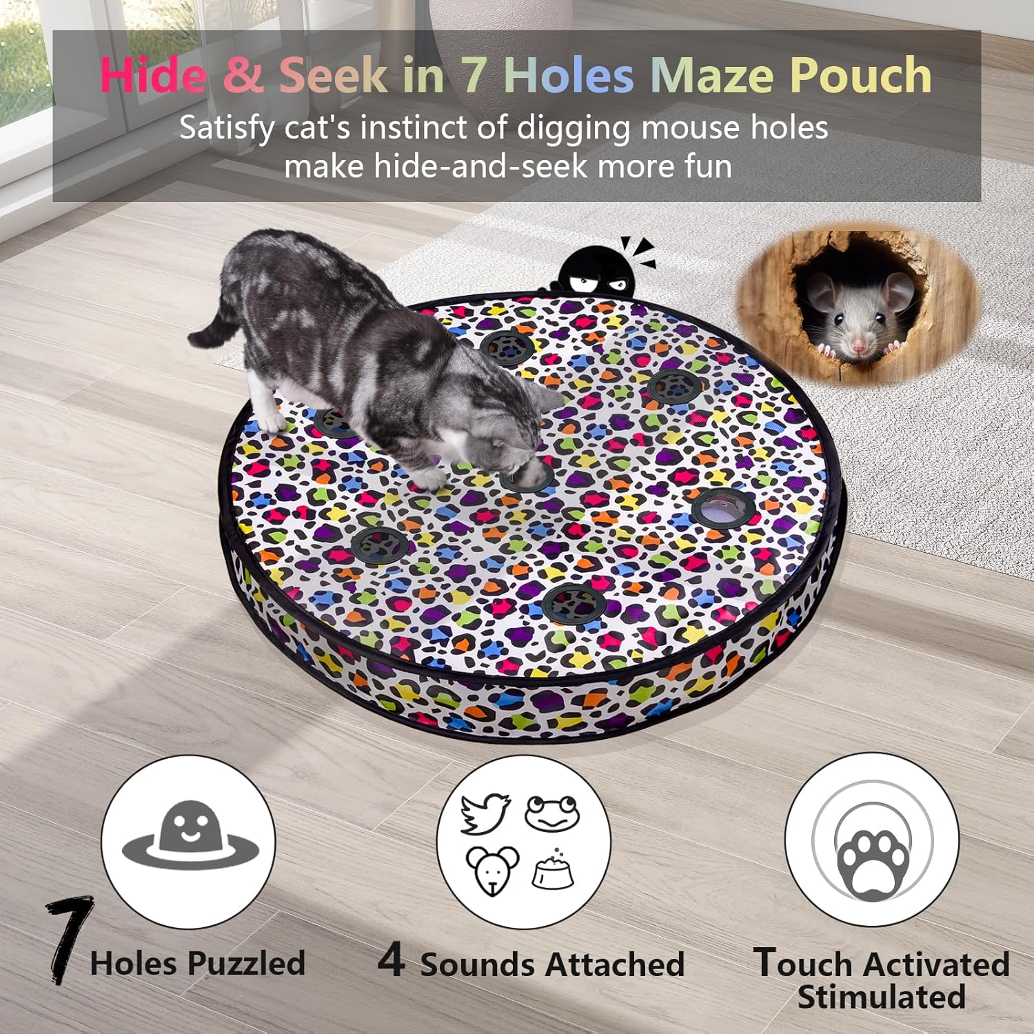 Detalle de GoldenSun Cat Toys automatic rolling ball
