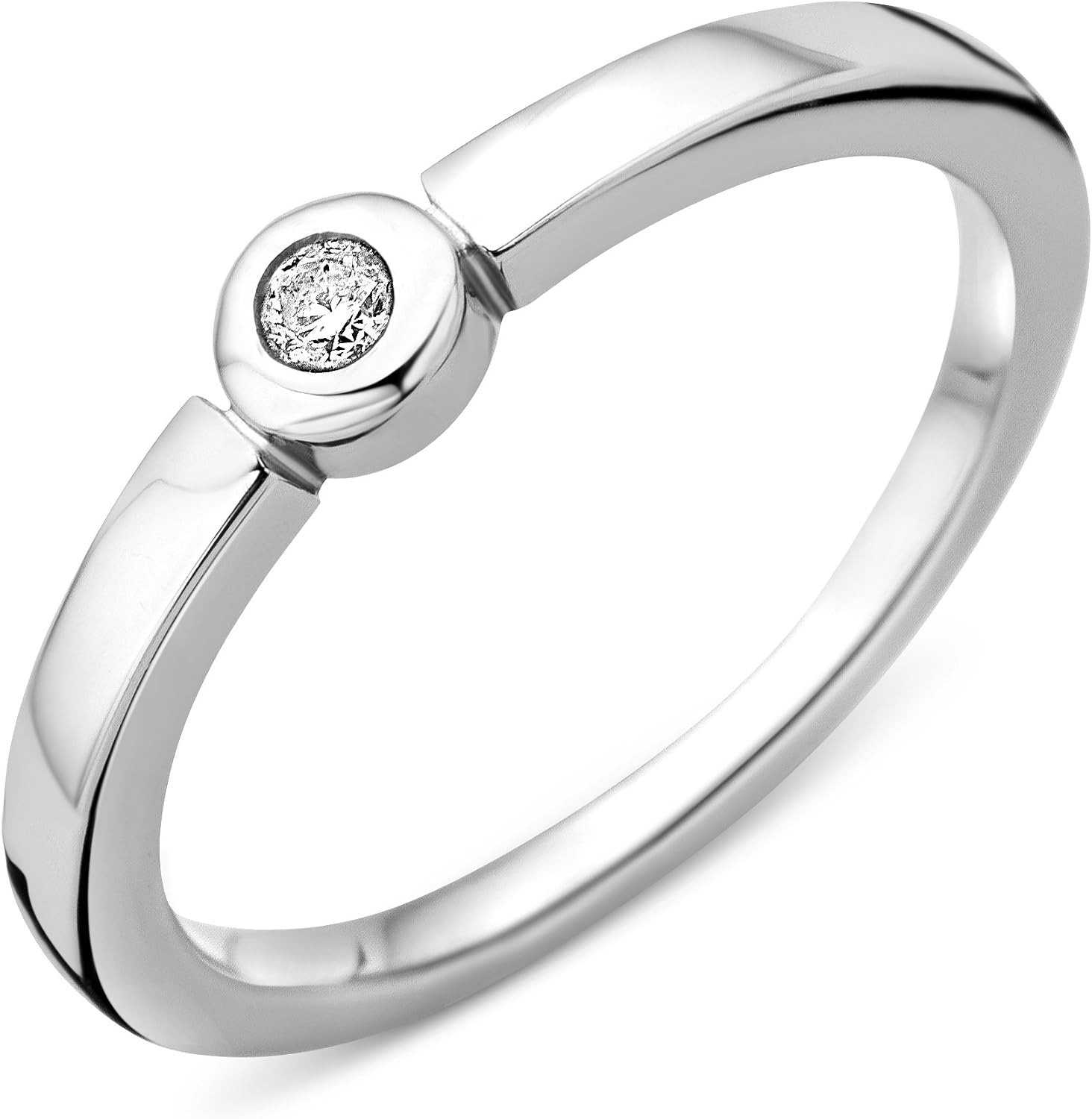 Detalle de Miore MSAE087DR Bague Solitaire Diamant 0,05 cts đź’Ť