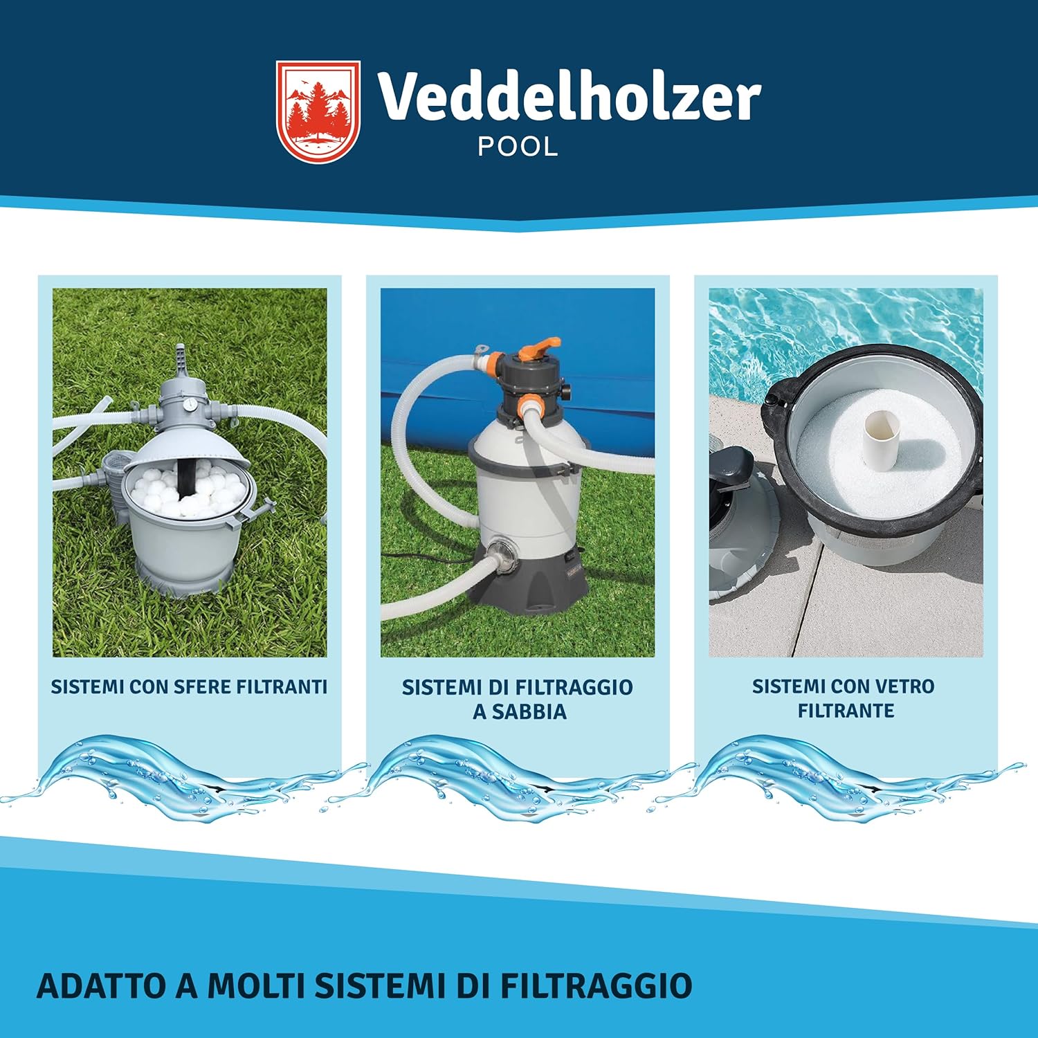 Thumbnail 3 de Veddelholzer 1 kg cartucce flocculanti per piscina