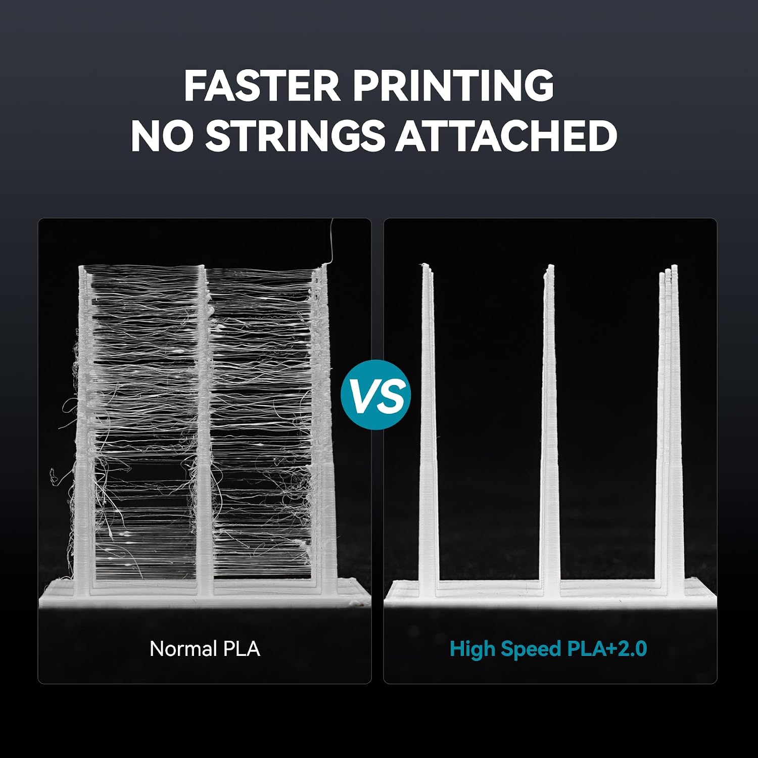 Thumbnail 3 de SUNLU High Speed PLA+ 2.0 Filament Weiß – 4 kg, ±0,02 mm, 600 mm/s Druckqualität