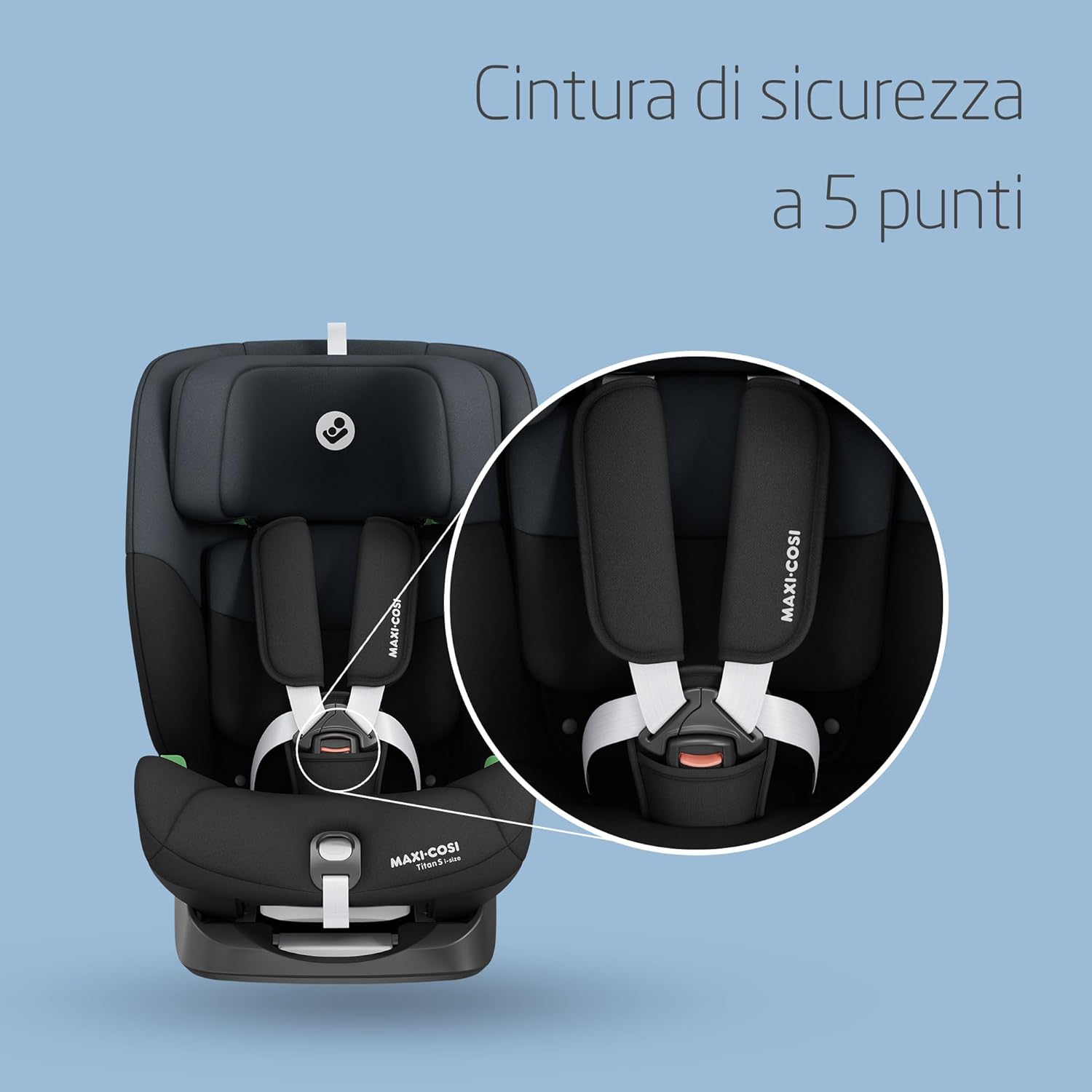 Detalle de Maxi-Cosi Titan S i-Size: seggiolino auto evolutivo da 15 mesi a 12 anni con protezione G-CELL