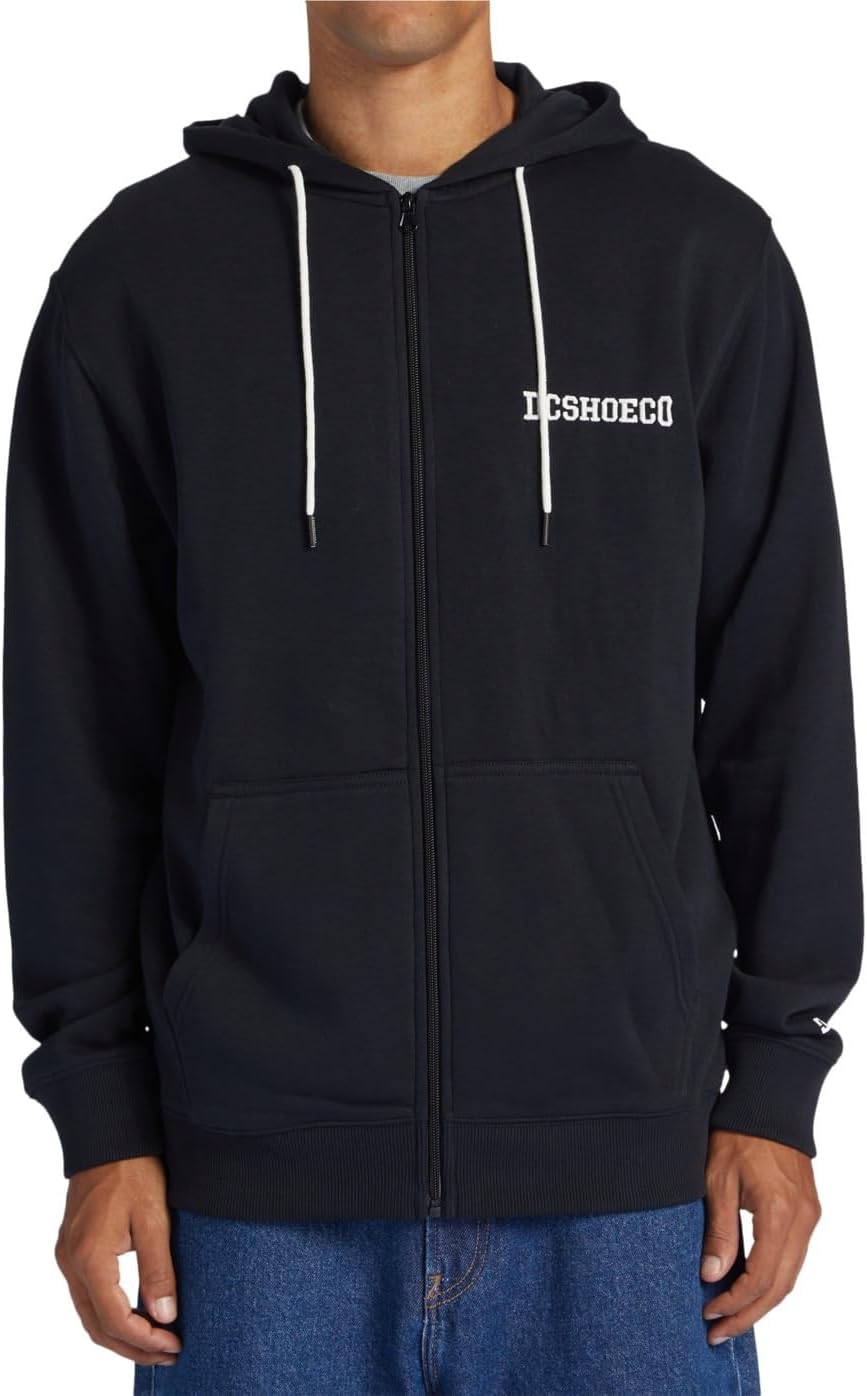 Detalle de DC Shoes Baseline ZH Sweater Homme (Lot de 1) — Sweat à capuche en molleton coton/polyester