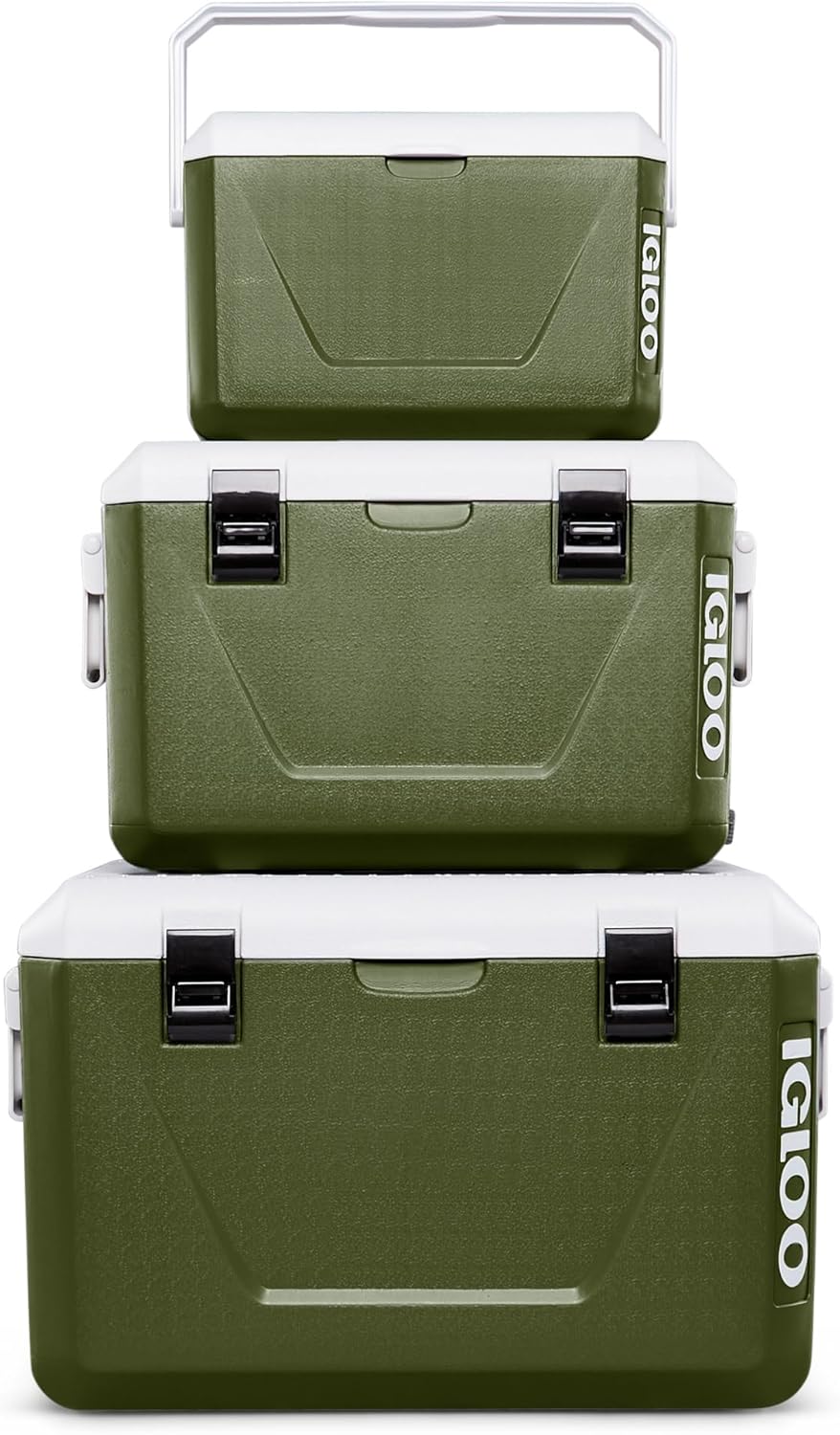 Thumbnail 1 de IGLOO Set di ghiacciaie passive impilabili 55 L + 27 L + 11 L – Contenitori termici leggeri per campeggio e outdoor