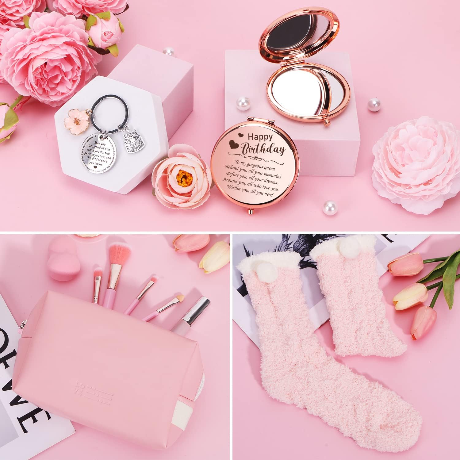 Detalle 2 de Birthday Gifts for Women Happy Birth-day Pamper Hamper Gift Box (self care set)