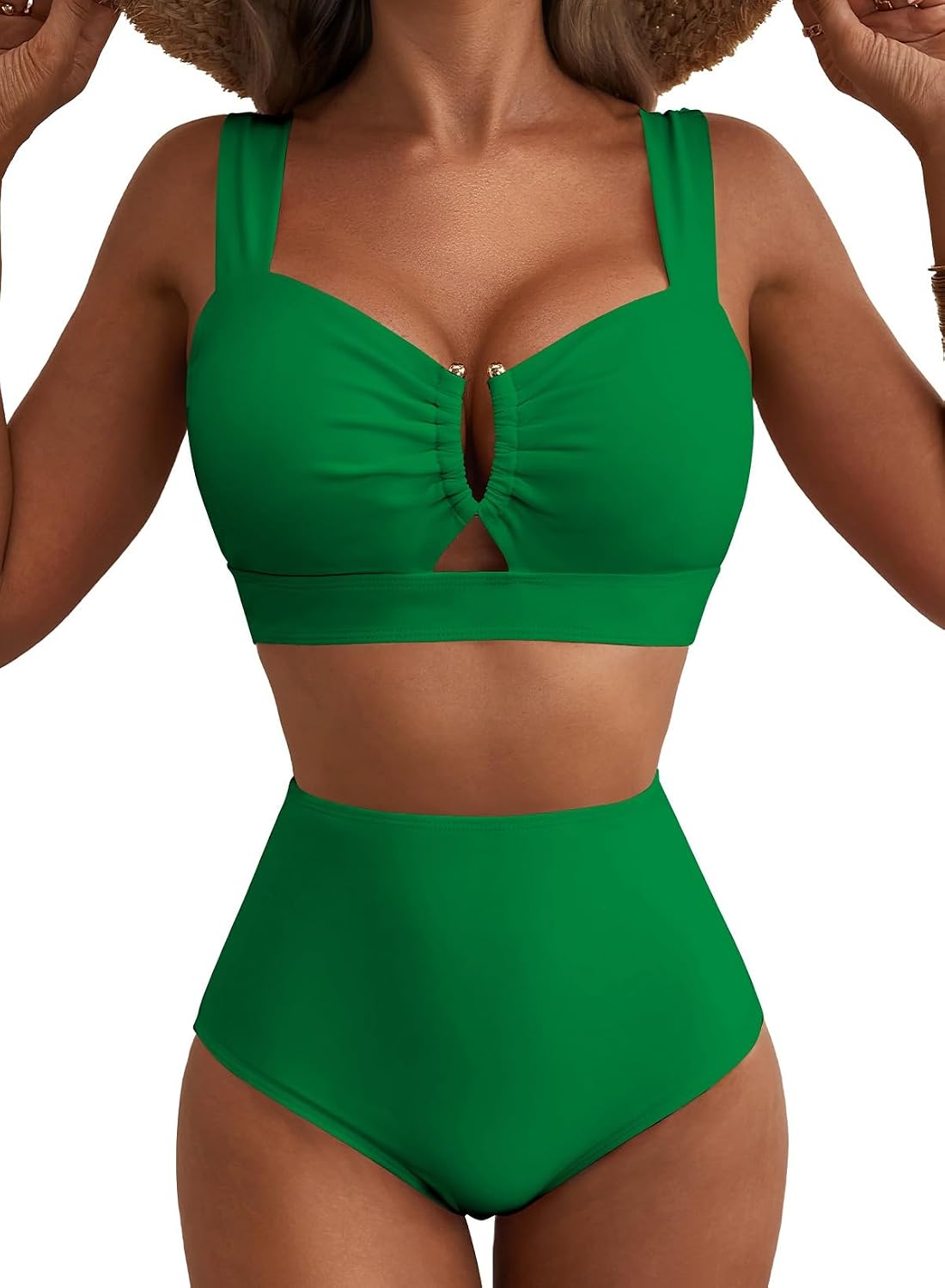 Thumbnail 6 de 2 Piece Floral U Wire Cutout Bikini Set