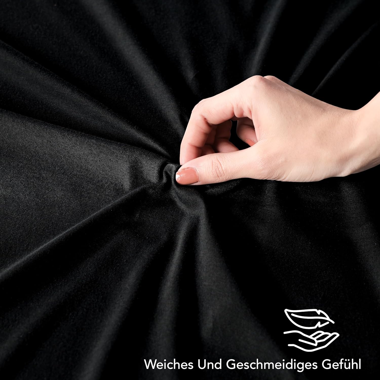 Thumbnail 6 de Utopia Bedding Jersey Spannbettlaken Schwarz 140 x 200 cm, Matratzenhöhe bis 25 cm – Baumwollmischung Jersey