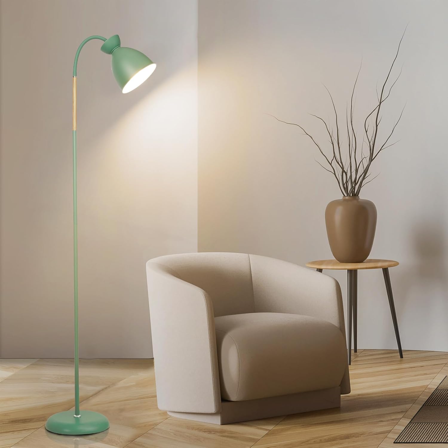 Detalle de Amdelne Lampada da terra vintage LED 159 cm