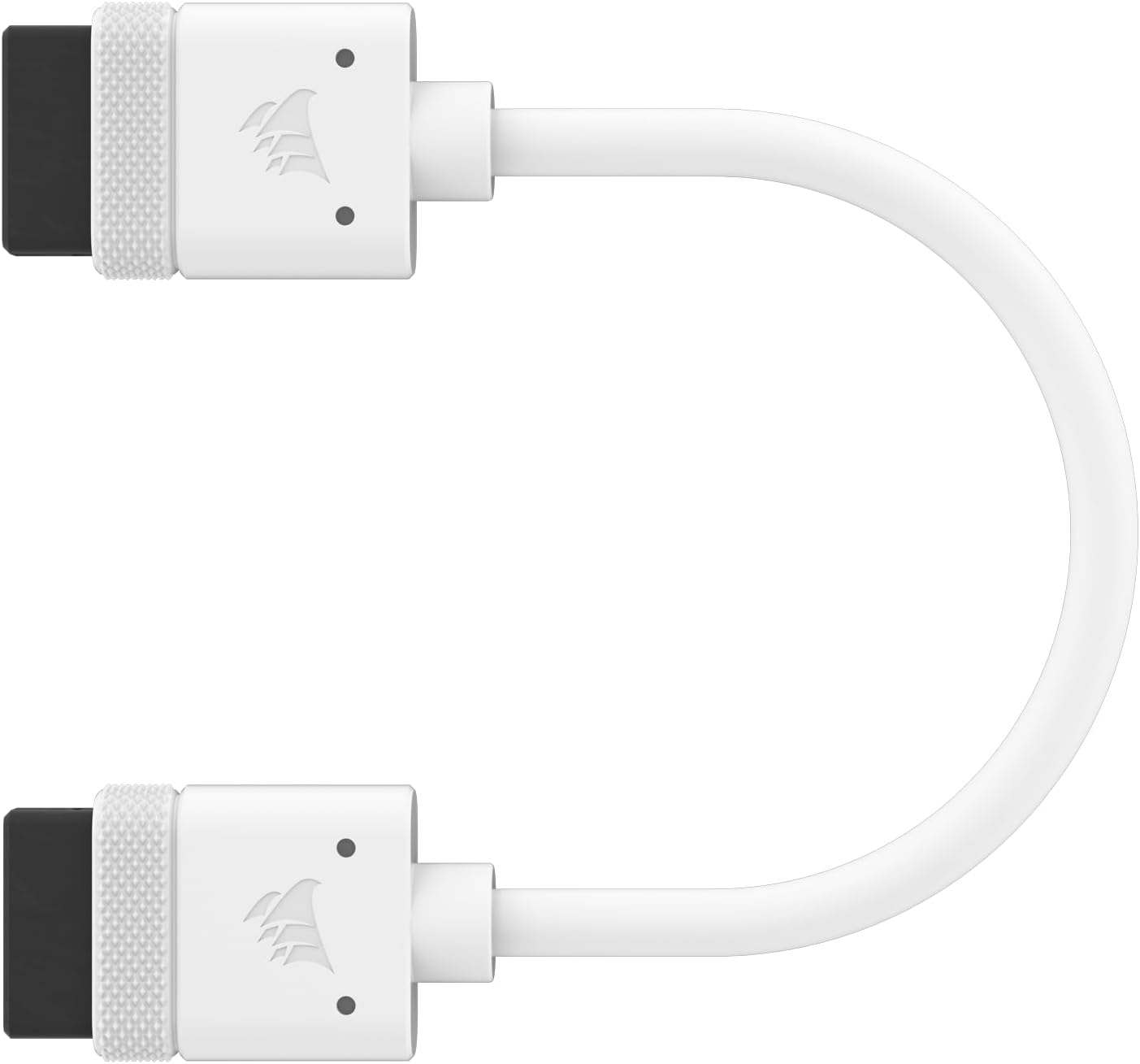 Detalle de Corsair iCUE LINK Kabel – 2× 100 mm gerade, weiß