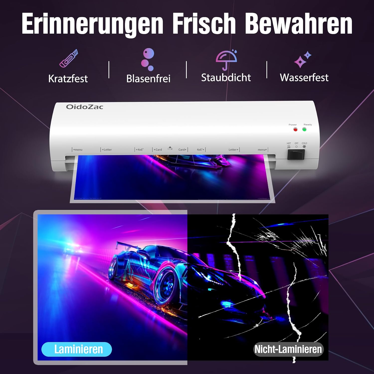 Thumbnail 4 de OidoZac A4 Laminiergerät 9 Zoll 🖨️