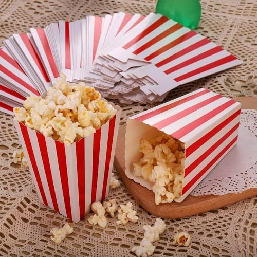 Thumbnail 6 de Zocipro 1su1102-924 popcornbakjes van karton, rood-wit gestreept, 50 stuks