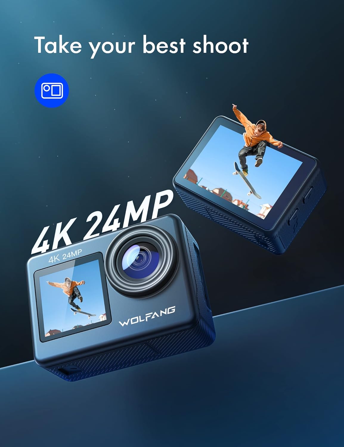 Thumbnail 1 de WOLFANG GA200 Caméra Sport 4K 24MP