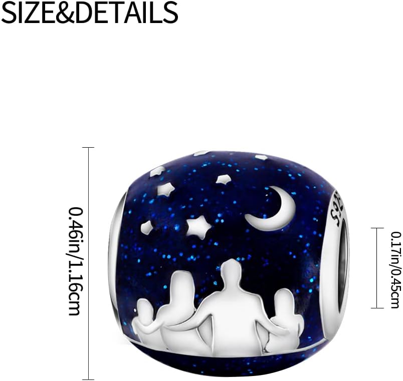 Thumbnail 4 de TINSLO Ciondolo in Argento Sterling 925 con Zirconia Cubica – Compatibile con Bracciali e Collane Europei