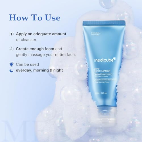 Detalle 2 de Medicube Mousse Nettoyante Zero Pores 120 ml — douceur et clarté pour votre peau