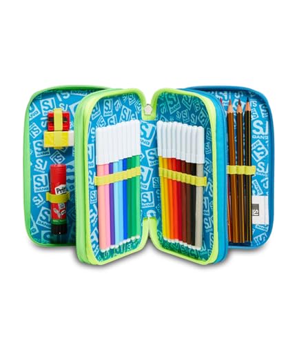 Detalle de SJ GANG STYLE JAM GANG Ast.3 Zip SJ Gang Flip-3d Da SJ Boy AST.3 Zip – Unisex Bambini e Ragazzi, Multicolore (Jet Black)