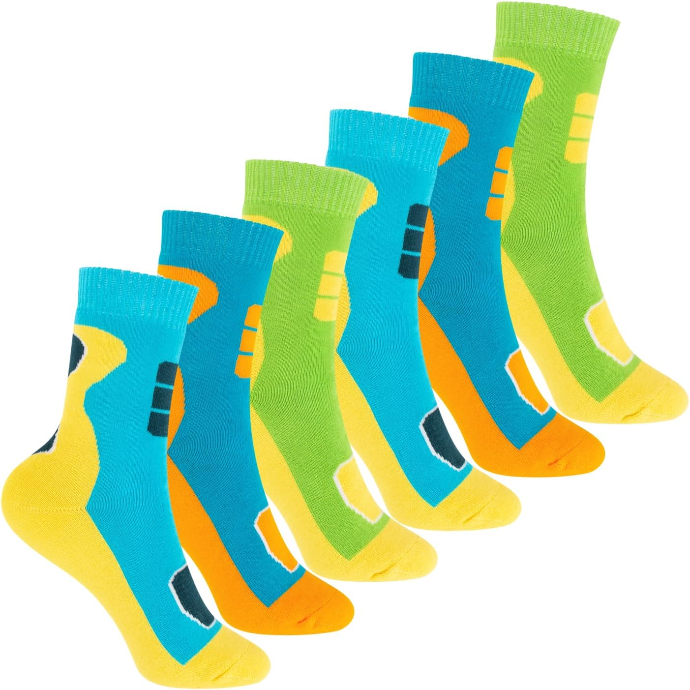 Thumbnail 6 de Footstar Children's Thermal Socks, 6 Pairs, Full-Terry Winter Socks