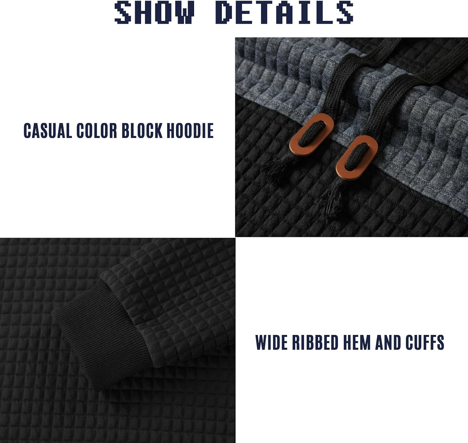 Detalle de Qichic Men's Hoodie