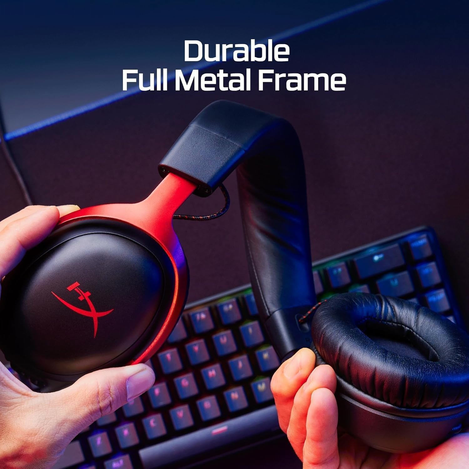 Thumbnail 6 de HyperX Cloud III — Casque Gaming Filaires (PC, PS5, Xbox Series X|S) avec micro à suppression de bruit et USB-C/USB-A