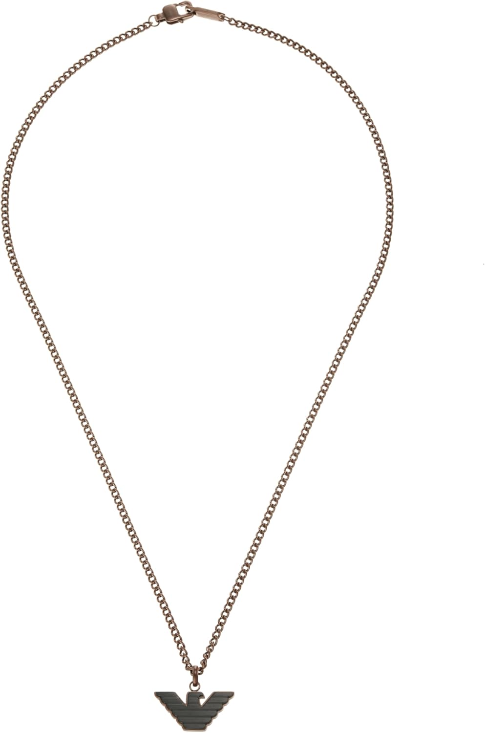 Thumbnail 3 de Emporio Armani Herren-Edelstahl-Kette mit Karabinerverschluss-Anhänger, zweifarbig matt