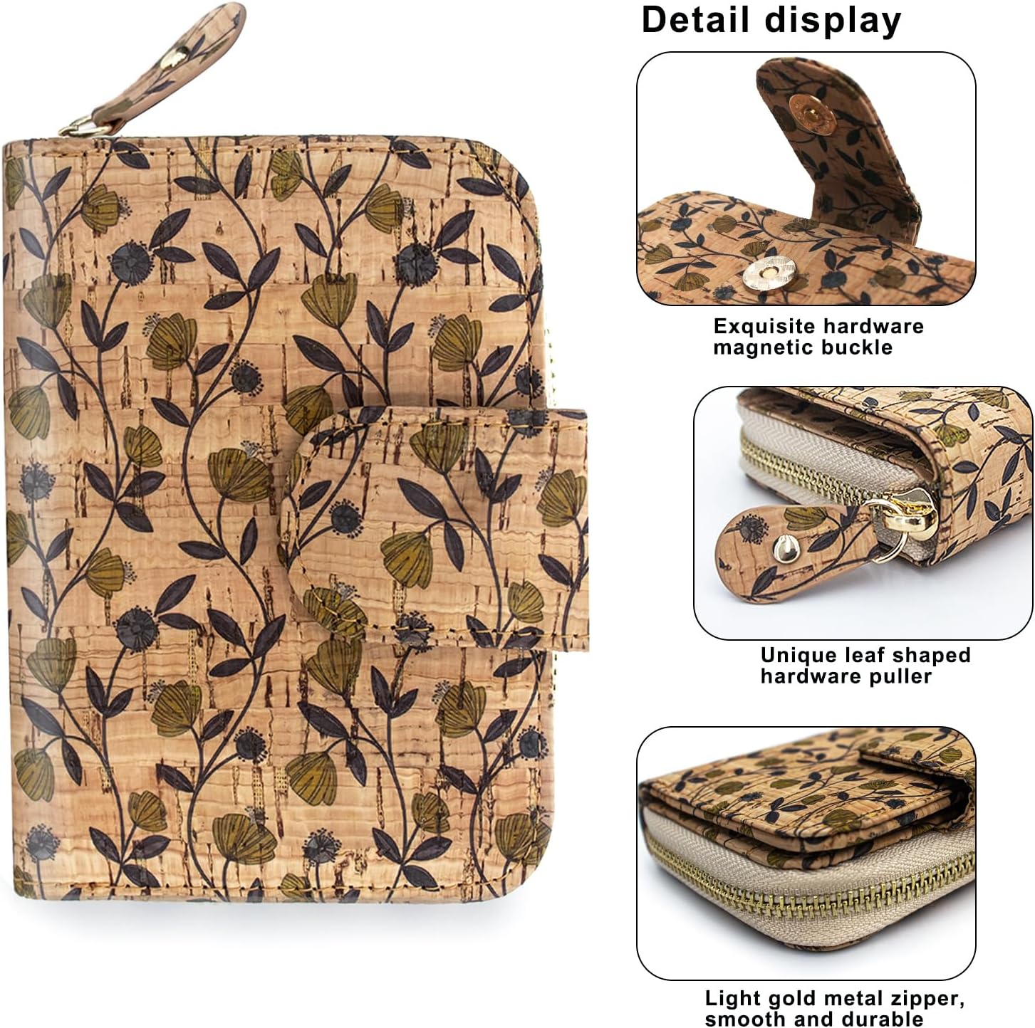 Thumbnail 2 de Boshiho Vegan Cork Wallet