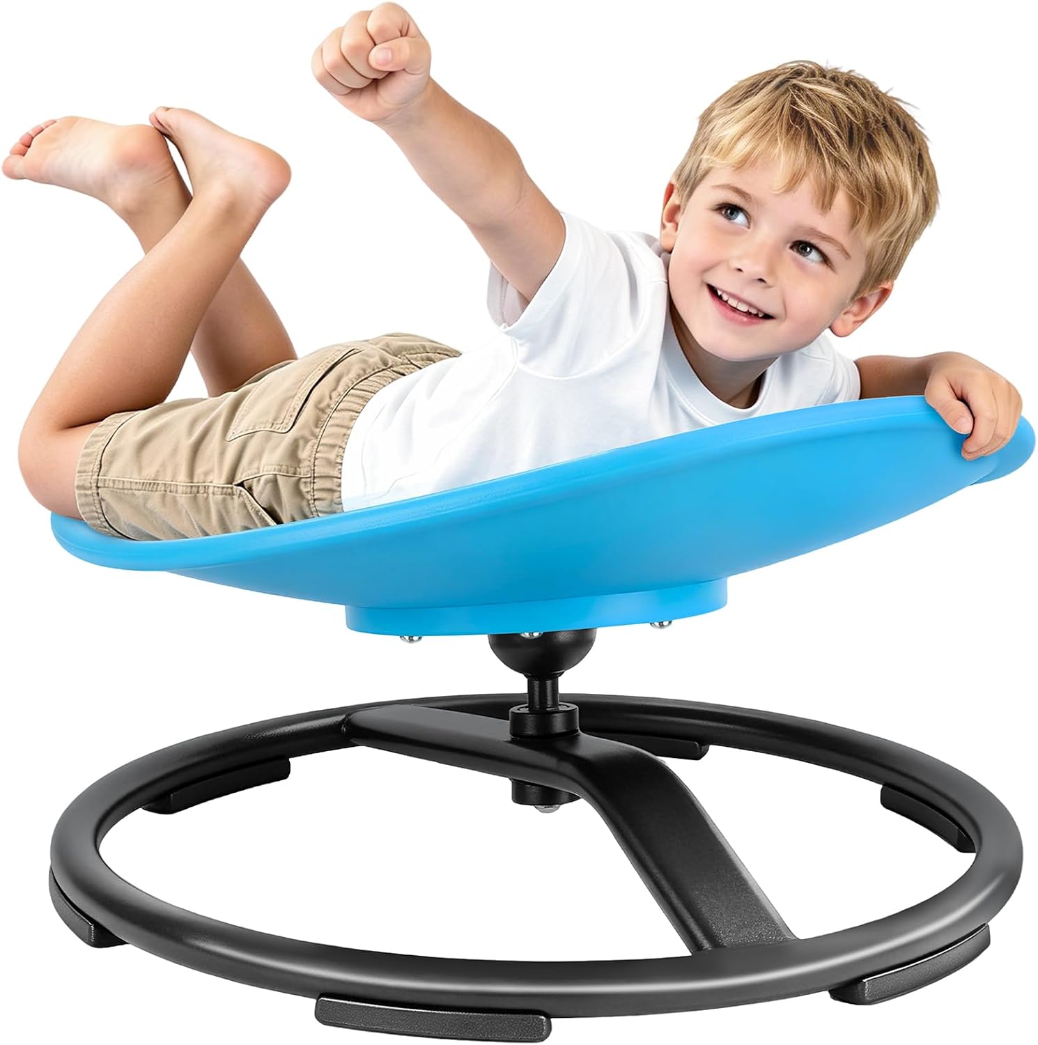 Detalle de Pterying LY-8303 Sensory Spinning Chair, 360° Swivel, Azure Polypropylene