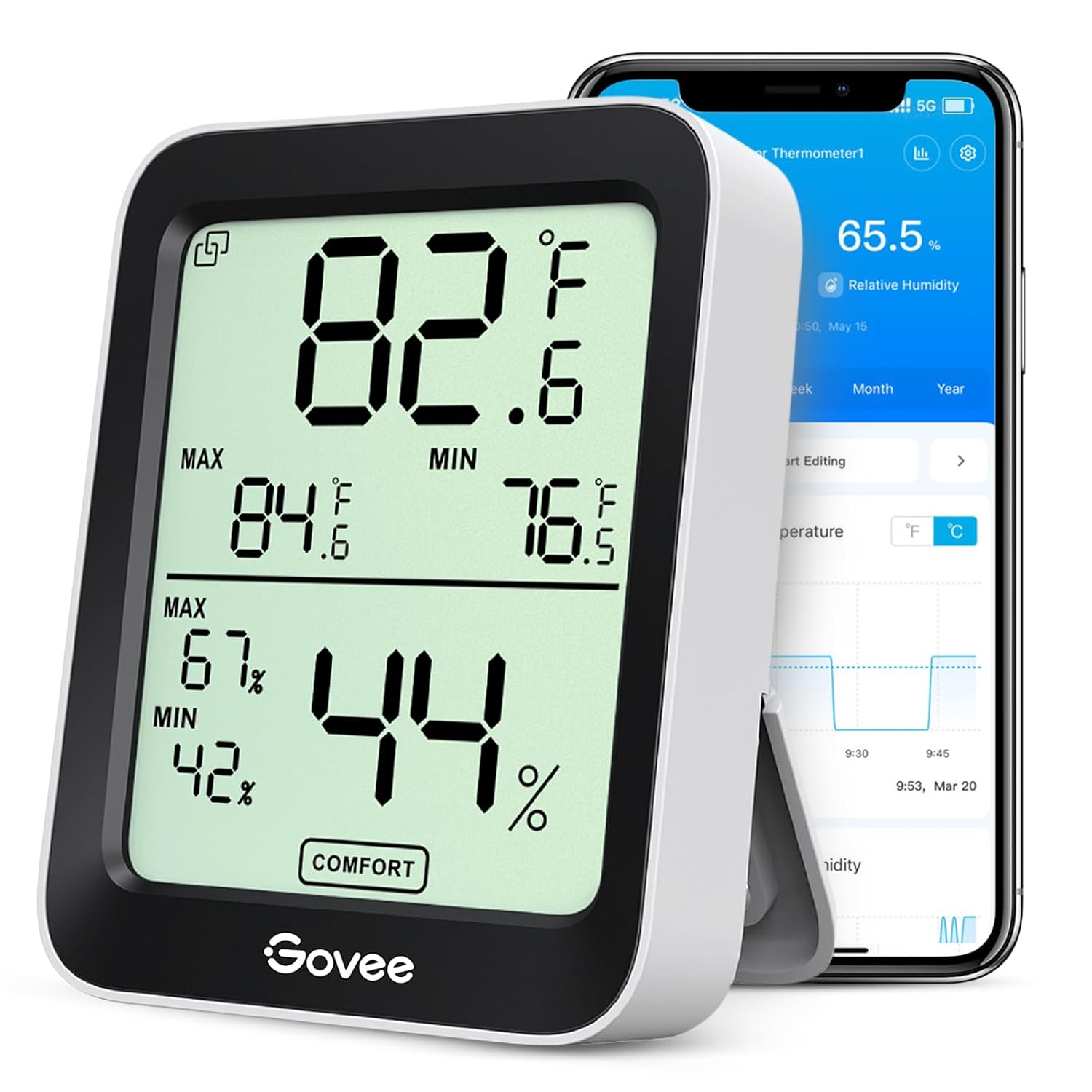 Thumbnail 6 de Govee Room Thermometer Hygrometer 60m 🌡