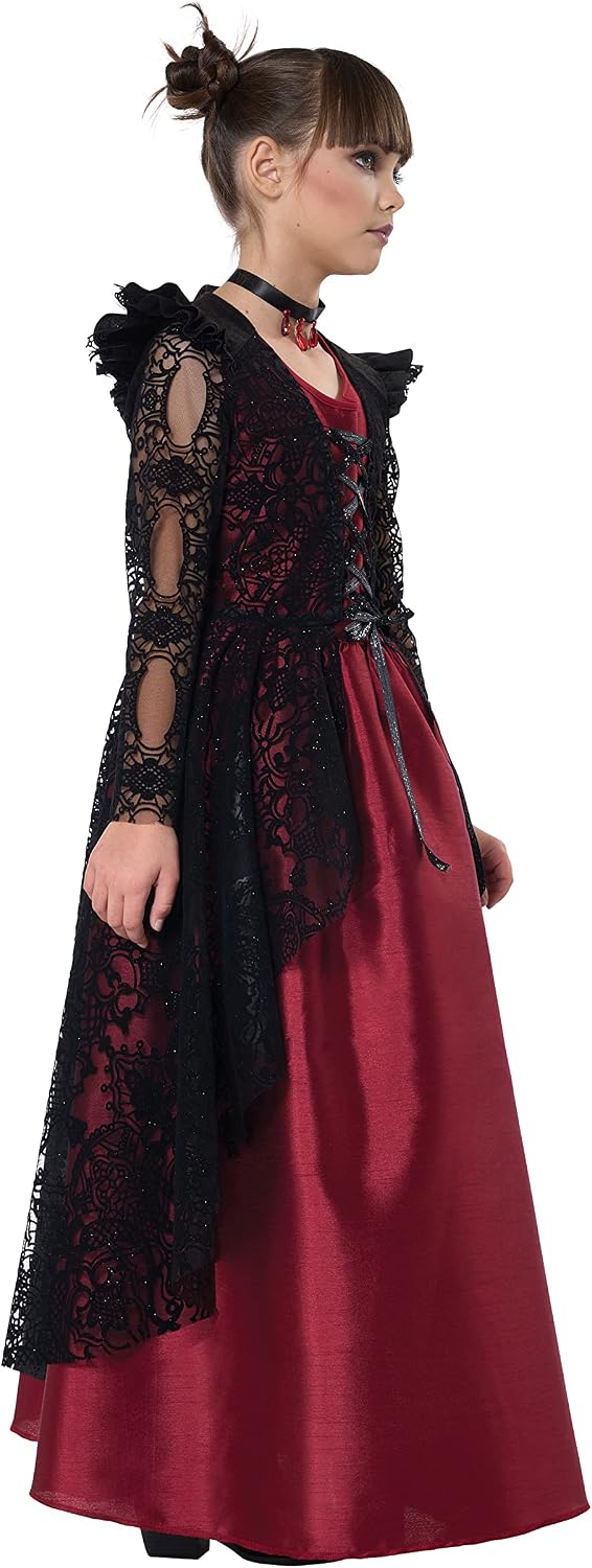 Detalle 2 de California Costumes Girls' Vampire Costume, Child Medium