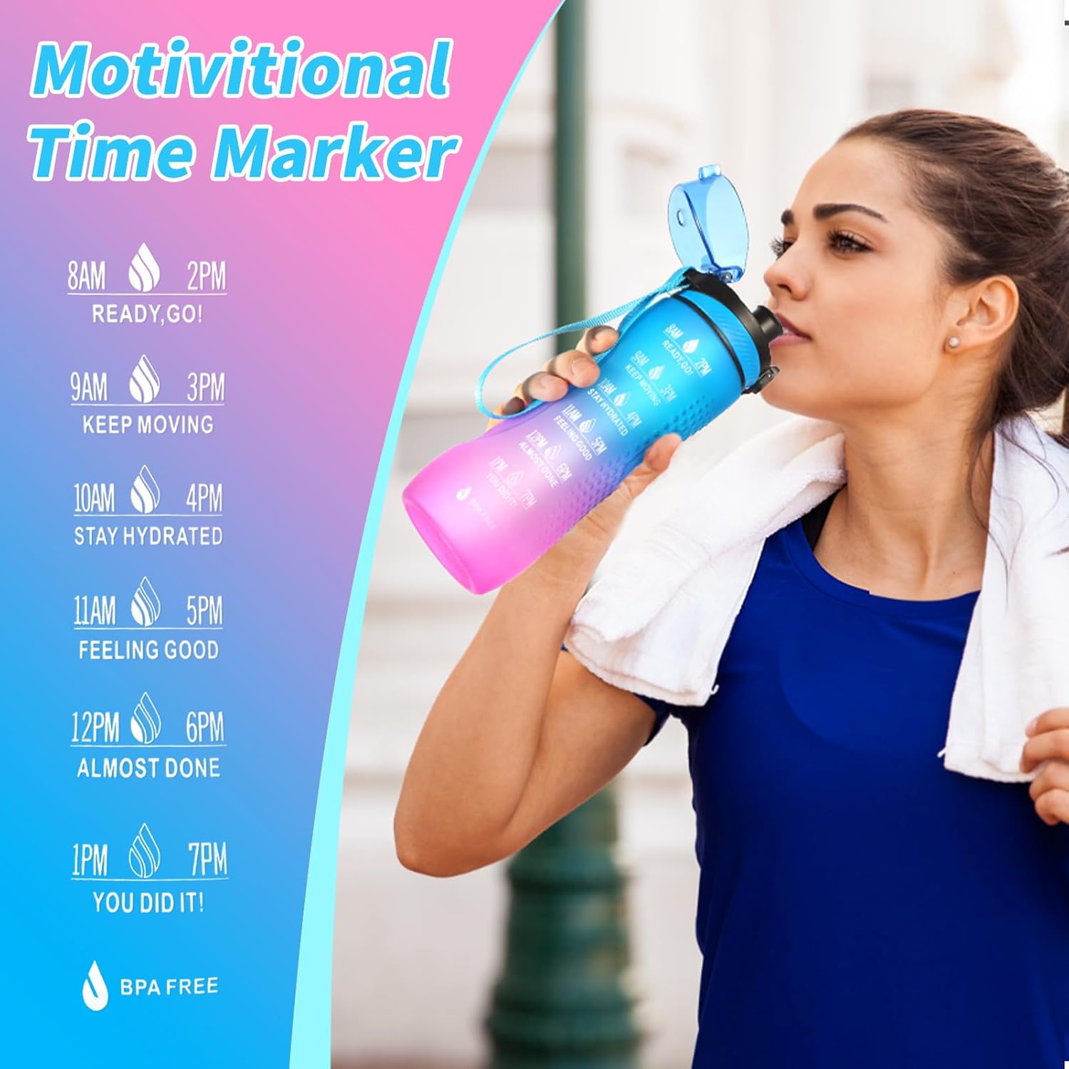 Thumbnail 6 de Binudum Wasserflasche 750ml Motivations