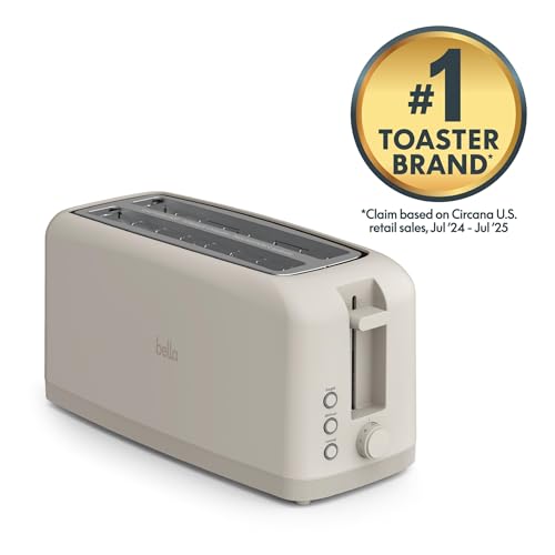 Thumbnail 2 de bella Fits-Anywhere Slim Toaster: 4-Slice, Extra Long & Wide Slot, Oatmilk