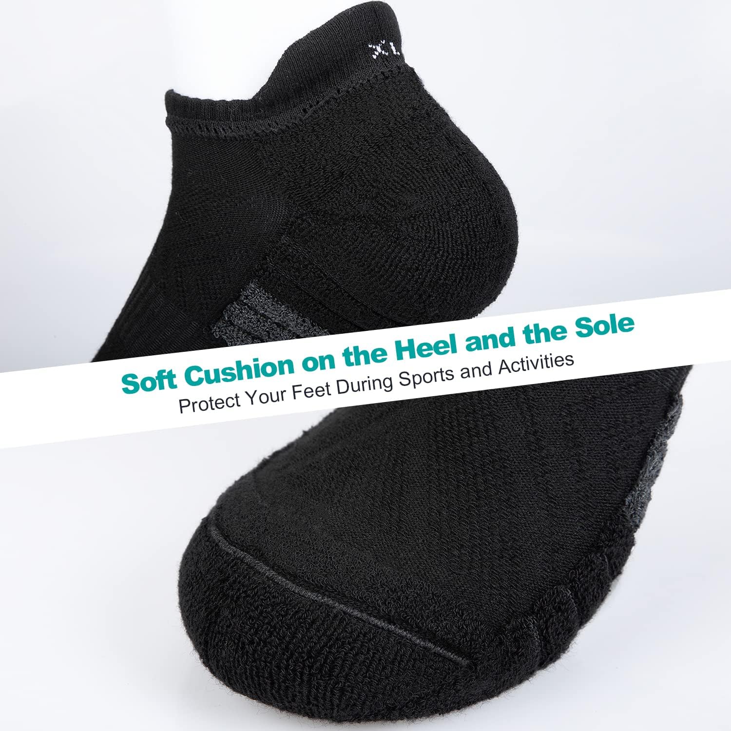 Detalle 1 de Natugloe trainer socks 6 pairs anti-blister