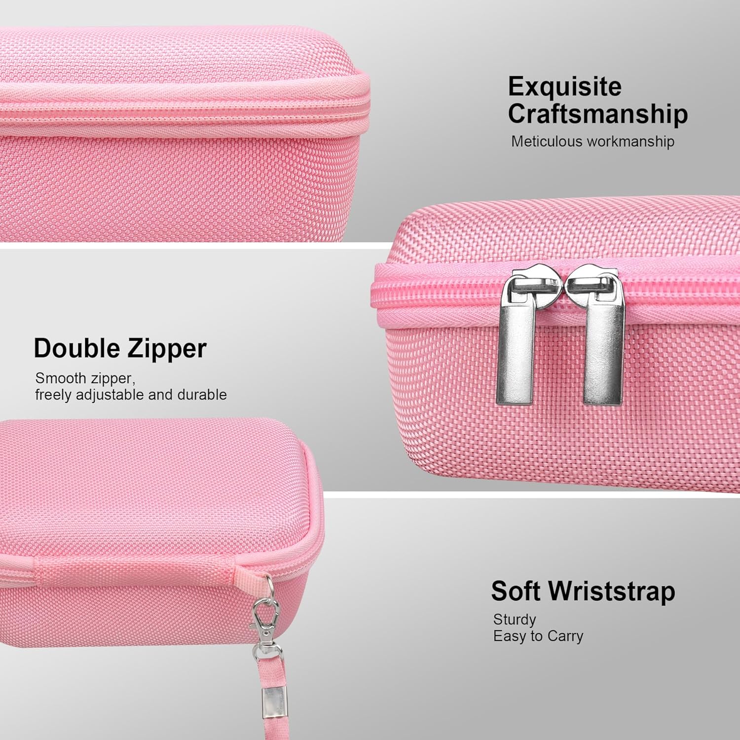 Detalle de RAIALL Camera Case for Canon PowerShot SX740 / SX730 / SX720 / SX610 HS – Hard Shell, Pink