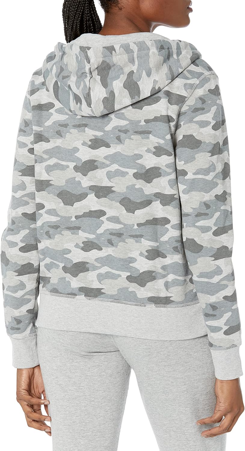 Thumbnail 1 de Amazon Essentials Damen Fleece-Hoodie mit durchgehendem Reißverschluss – Grau Tarnmuster, XL