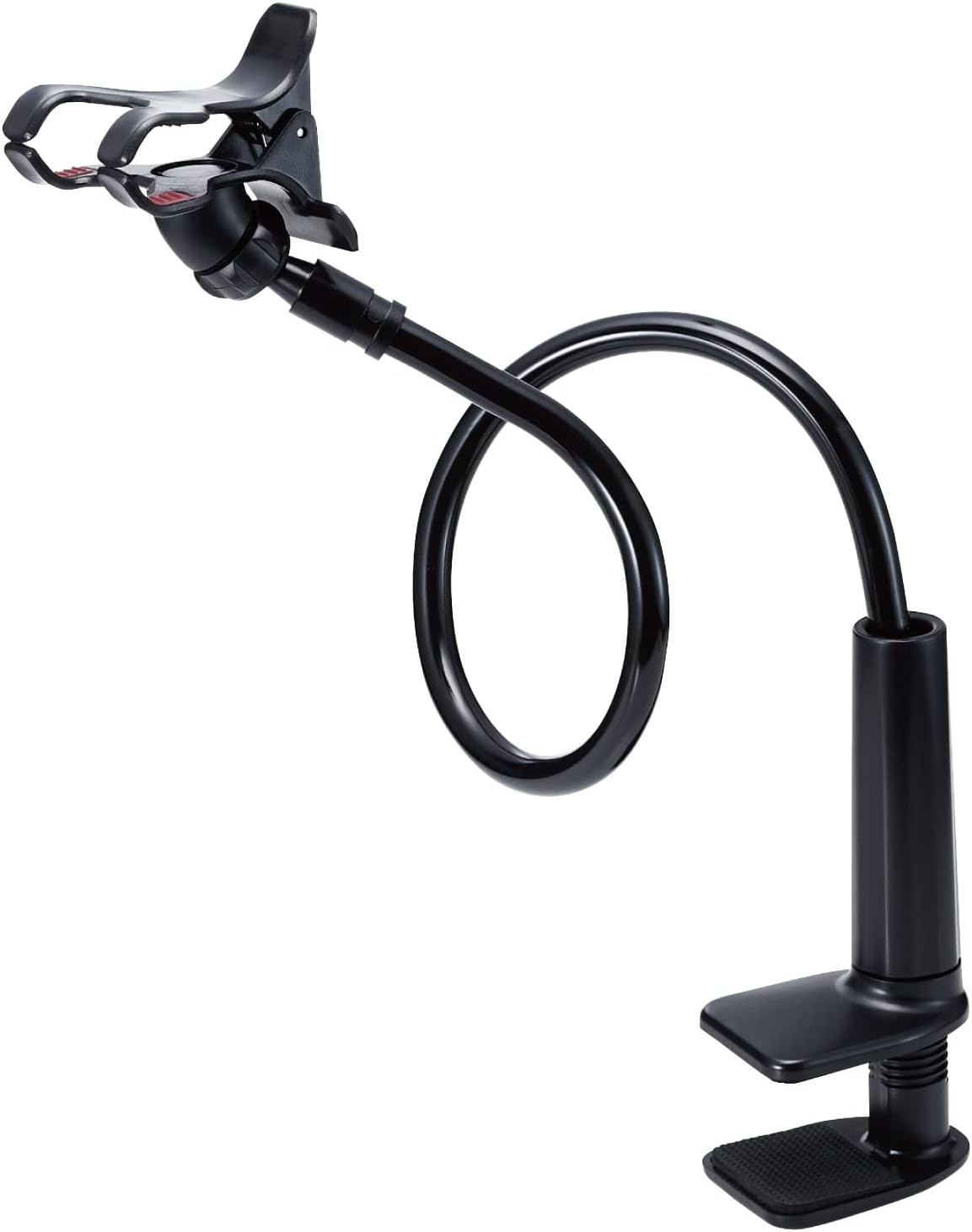 Detalle de エレコム PWDSLARM80BK スマートフォン用アームスタンド 80cm・角度調節・4.6~6.9インチ対応