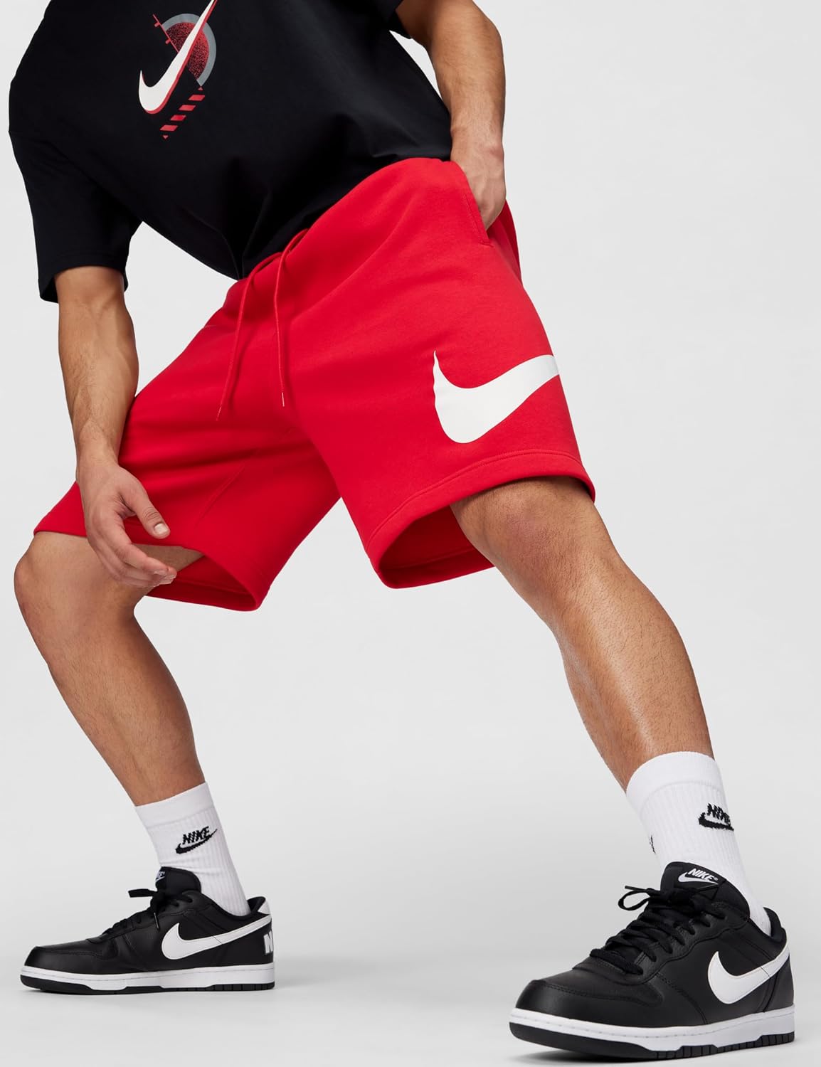 Detalle 1 de Nike Club męskie szorty polarowe ze szczotkowanym wnętrzem i regulowanym pasem