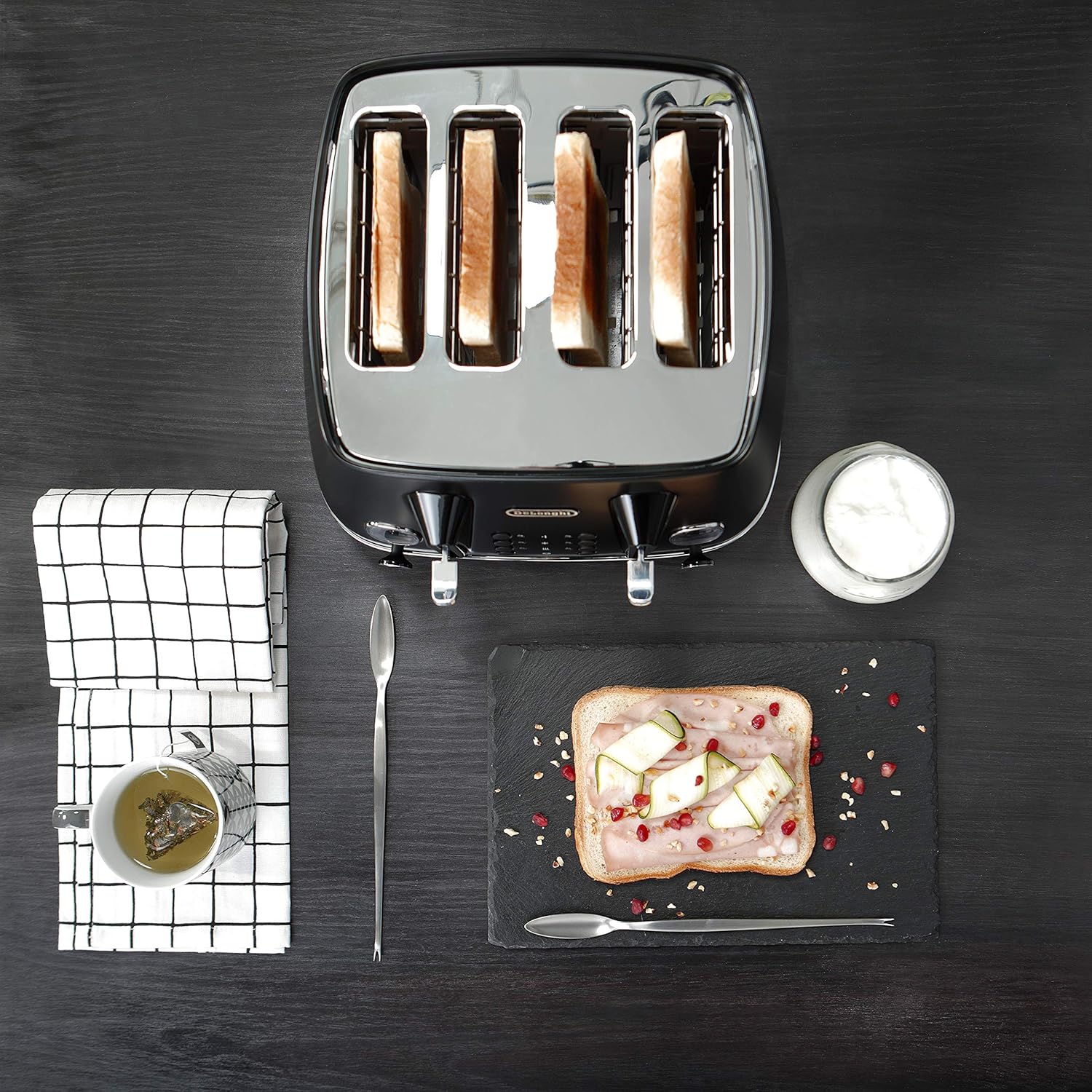 Thumbnail 6 de De'Longhi Distinta X CTIN4003.BK Designer 4 Slice Toaster