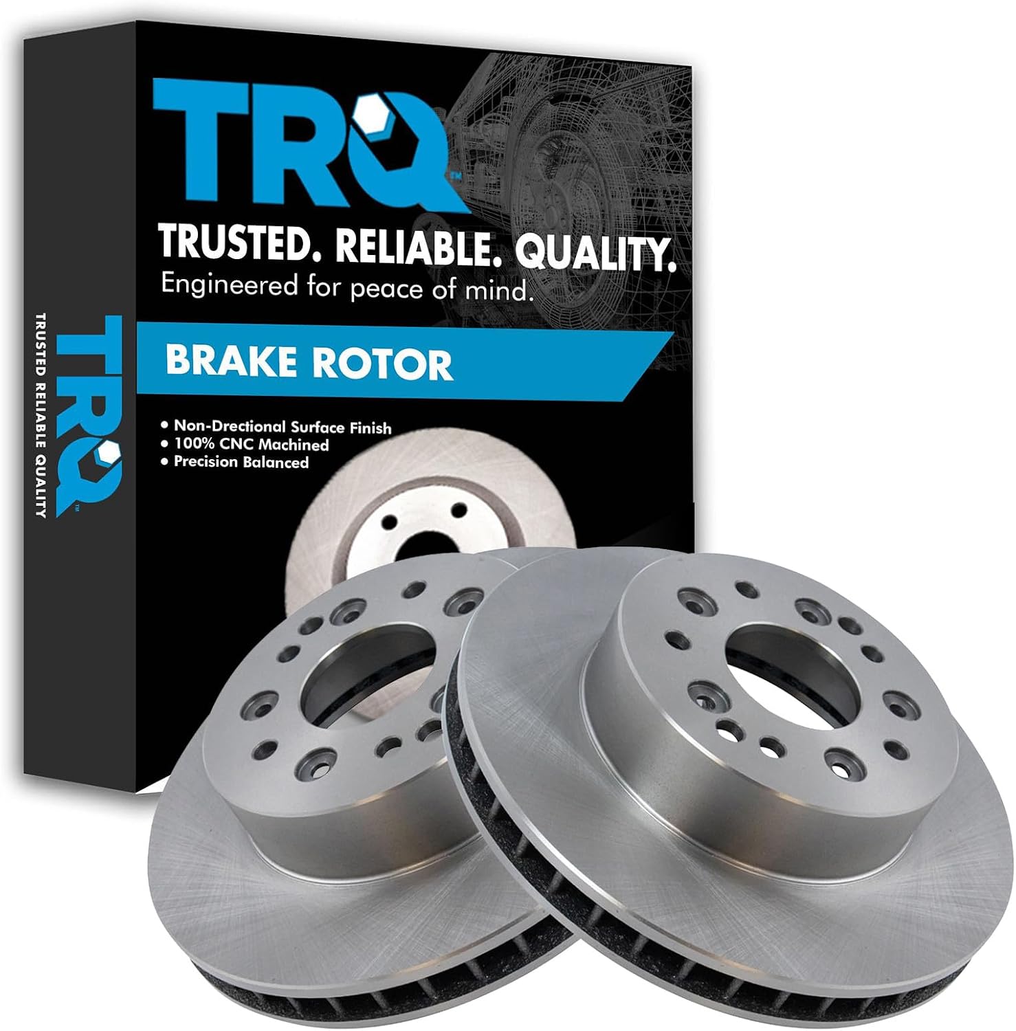 Detalle de TRQ Vented Brake Rotor Set