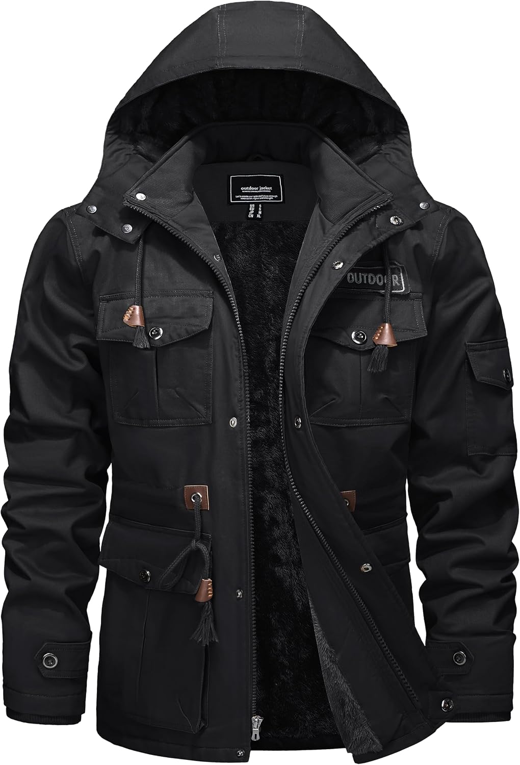 Detalle de TACVASEN Winterjacke Herren warme Thermojacke